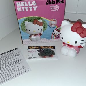 NIB HELLO KITTY Chia Pet Pink and Red Homemade Planter By Sanrio